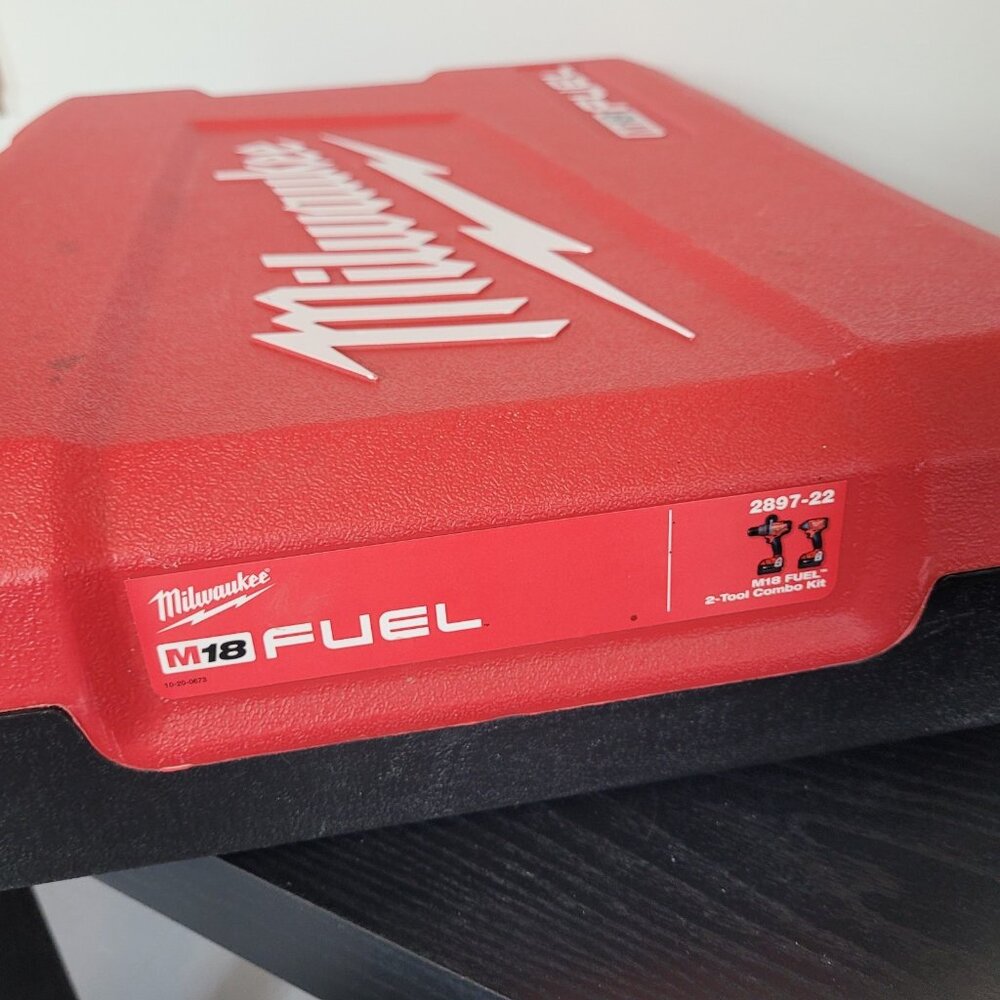 Milwaukee 2897-22 M18 Empty Case For Impact & Hammer Drill Case Only! #01E36PR6 - Picture 2 of 4